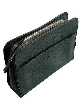 Boardroom Members Club Exclusive Leather Pouch in Green
